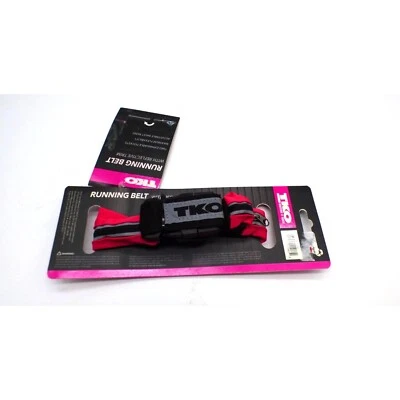 $20.00 TKO Running Belt with Reflective Trim, Fuchsia - Image 1 of 4