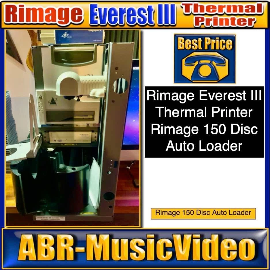 Rimage Everest III CDPR22 Thermal Printer 150 Disc Autoloader - Image 1 of 4