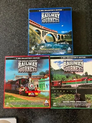 The Worlds Greatest Railway Journeys - 24 DVDs in 3 boxsets - Image 1 of 3