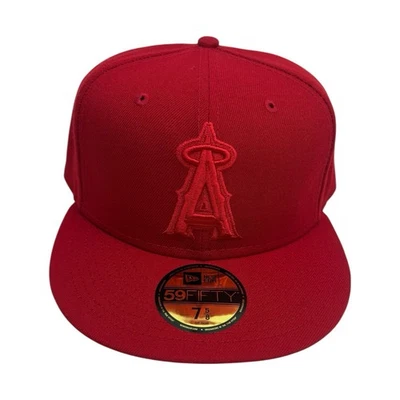 Los Angeles Angels Red size 75/8-New Era 59FIFTY fitted hat cap - Image 1 of 4