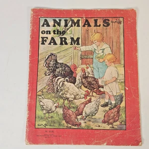 Tiere auf dem Bauernhof # 2130 • Leinen Kinderbuch • CM Burd • Saalfeld 1936 - Bild 1 von 8