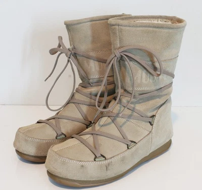 Bota Tecnica The Original Moon de cuero tostado aislante con cordones para mujer EE. UU. 7 Foto 1 de 4