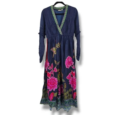 Maxi Vestido Boho Chic Lilka by Anthropologie Talla XS Estampado Floral Manga Larga Foto 1 de 4