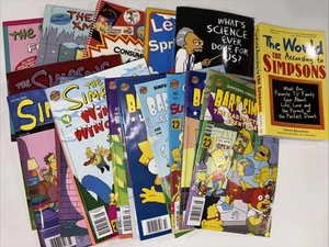 Lot Of (24) Simpsons Mixed Comic Books Bongo Wingdings Classics Graphic Novels - Picture 1 of 9