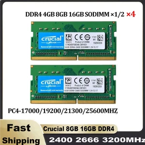 Crucial DDR4 RAM 2400/2666/3200 MHz 8 GB/16 GB SO-DIMM 1.2 V 260 pin per computer portatile - Foto 1 di 13