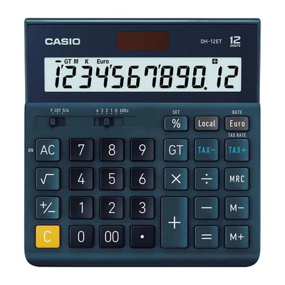 CASIO EUROPE GMBH Casio DH-12 ET anzeigender Tischrechner blau