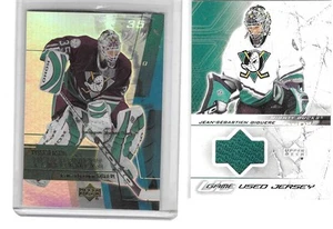 03-04 UD Upper Deck Game Used GU Jersey Jean-Sebastien Giguere Mighty Ducks - Picture 1 of 2