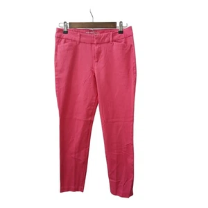 Pantalones cortos elásticos de tiro medio rosa azul marino antiguo bolsillos cremallera 6 - Imagen 1 de 7