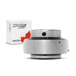 UC207-21 Insert Bearing 1-5/16" Bore, Spherical OD, Set Screws, Lube Hole (Qty1) - Picture 1 of 4