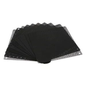 10 pièces ordinateur pc étanche à la poussière refroidisseur fan cas couvercle filtre à poussière maille 12 - Photo 1/6