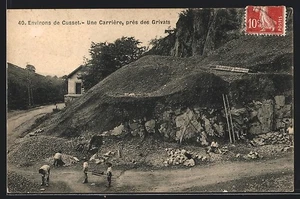 CPA Cusset, Une Carrière, près des Grivats - Photo 1/2