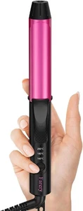 FARERY Dual Voltage Mini Curling Tongs, 25mm Travel Size Curler 3 Temp Keratin - Picture 1 of 18