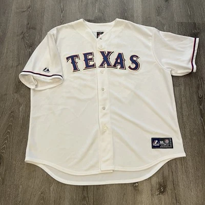 Cliff Lee Texas Rangers Majestic MLB 缝制球衣男式 2XL 码 — 第 1/4 张图片