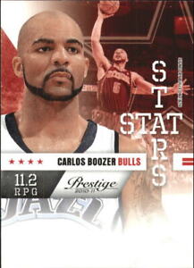 2010-11 Prestige Stat Stars Chicago Bulls Basketball Card #13 Carlos Boozer