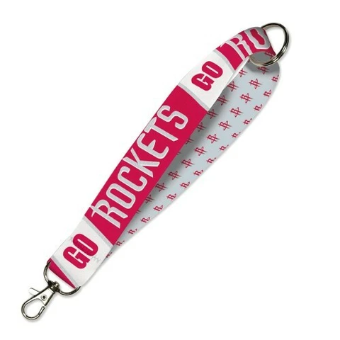 NBA HOUSTON ROCKETS KEY BAND LANYARD KEY CHAIN 1" WIDTH NEW Cover