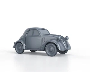 WWII ITALIAN Fiat 500 Topolino solid - 1/48 1/56 1/72 1/87 1/100 3D - Imagen 1 de 4