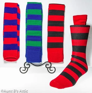 Calcetines Adultos Unisex Payaso/Bufón Rayas Rodilla Calcetines Altos Talla Única Surtidos Colores - Imagen 1 de 1