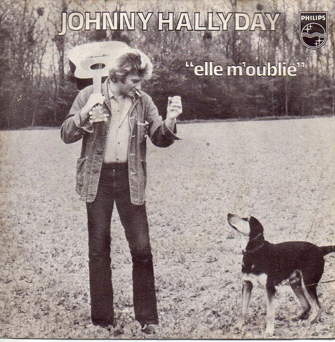disque vinyle 45 tours Johnny Hallyday "Elle m'oublie" - Photo 1/1