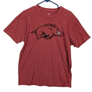 Razorbacks shirt Mens Large Red Hogs Graphic J America University of Arkansas - Picture 1 of 7