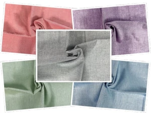 Tessuto denim cotone Oxford Chambray 100% cotone biologico larghezza 150 cm per artigianato - Foto 1 di 7