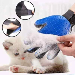 Haustierpflege Handschuh Enthaarungsbürste Fellentferner Mitt für Hund Katze (rechte Hand) - Bild 1 von 6