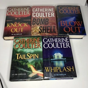 Lot Of 5 Catherine Coulter FBI Thriller Hardcover Novels Ex-Lib Suspense BD - Picture 1 of 5