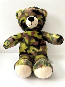Oso de peluche Build A Bear camuflaje oso 16" ejército militar camuflaje peluche BAB relleno - Imagen 1 de 4