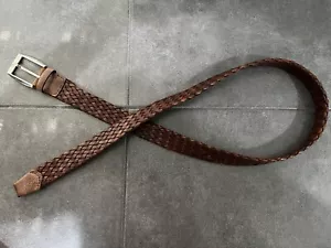 Stafano Corsini Leder Flecht Gürtel, Herren, Gr. 90 - Bild 1 von 5