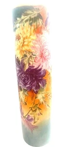 12" Zylinder Limoges Frankreich Chrysantheme handbemalte Vase - Bild 1 von 6