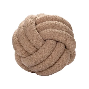 Knotted Ball Plush Pillow Exquisite Workmanship Attractive Bedroom Beside - Picture 1 of 17