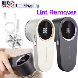 Rechargeable Electric Clothes Lint Pill Fluff Remover Fabric Sweater Fuzz Shaver - Picture 1 of 30