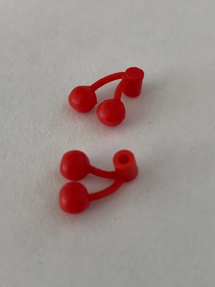 乐高零件 22667 (2 件) 迷你人偶、樱桃/樱桃对 — 第 1/1 张图片