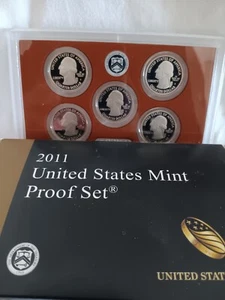 2011 U.S. MINT CLAD PROOF 14-COIN SET. GEM STRIKE. BOX AND COA INCLUDED. - Picture 1 of 2