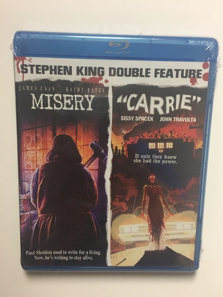 Stephen King Double Feature: Misery and Carrie Bluray (Blu-ray)