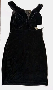 Jadi Kristopher schwarzes ärmelloses Samtkleid Gr. 5 neu mit Etikett - Bild 1 von 8