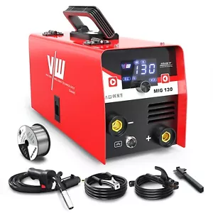 MIG MAG Schweißgerät 130A,Fülldraht Schweissgerät Set fürAnfänger mit Elektroden - Bild 1 von 8