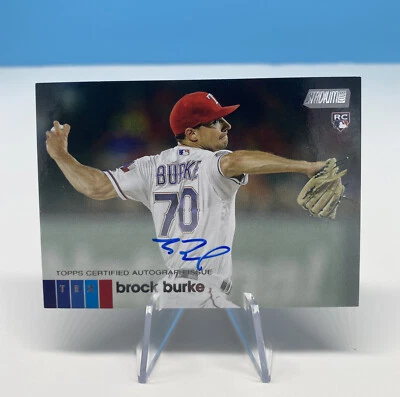 Brock Burke 2020 Topps Stadium Club Rookie Autograph RC #ABBU Texas Rangers - Image 1 of 2