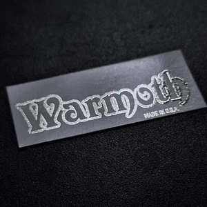 Warmoth Headstock Decal for Guitars Solid Silver NEW Reproduction - Picture 1 of 1