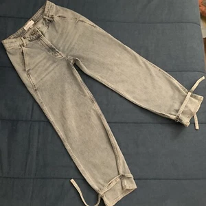 Something Navy Jeans Ankle Tie Light Wash Vintage Denim Damengröße 4 - Bild 1 von 12