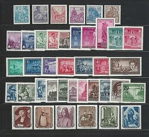GERMANY: DDR/GDR, Sc#227/B27, 1955 Collection: 40 Stamps +3 Sheets Mint w/OG - Picture 1 of 6
