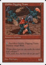 Magic MTG Tradingcard Fifth Edition 1997 Goblin Digging Team
