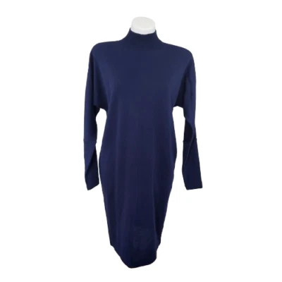 NWT Vintage 90s  Liz Claiborne Long Sleeve Mock Turtleneck Knit Dress, Navy, Sm - Image 1 of 4
