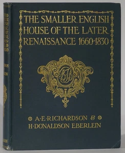 Smaller English House Later Renaissance Richardson/Eberlein 1925 first edition - Picture 1 of 4