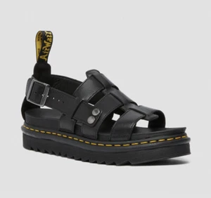 Dr. Martens Terry Leather Fisherman Sandals 23521001 Black Brando | Men Size 13 - Picture 1 of 8