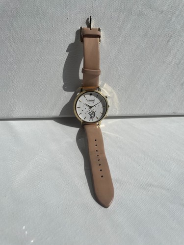 orologio donna kate spade oro e blush cheers con vera pelle