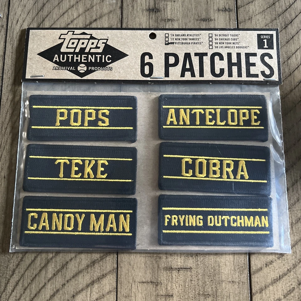 NIP PITTSBURGH PIRATES SEW ON PATCHES NIP Topps AUTHENTIC SERIES1 - Image 1 of 1