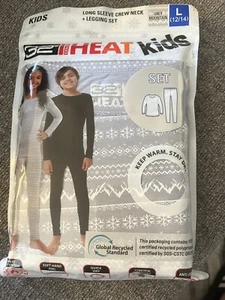 Kids Long Underwear Set Top/Bottom Unisex Lg 12/14 Heat Retention Soft Warm - Picture 1 of 3