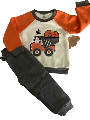 Roupa de caminhão basculante masculina Halloween Baby Essentials 2 peças 18M nova - Imagem 1 de 4