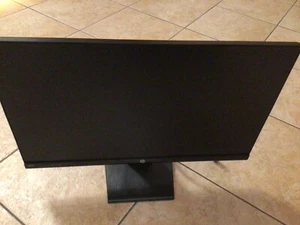 hp 22w screen schermo monitor pc desktop computer nero - Bild 1 von 3