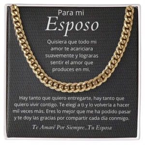 Regalo Esposo Joya Halsband Para Hombre Mensaje de Amor Cumpleanos Aniversario - Bild 1 von 10